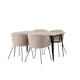 Spisegruppe Venture Home Tempe 140 cm med 4 Berit Stoler