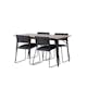 Spisegruppe Venture Home Tempe 140 cm med 4 Kenth Stoler