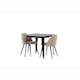 Spisegruppe Venture Home Tempe med 2 Velvet Stitches Stoler