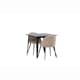 Spisegruppe Venture Home Tempe med 2 Velvet Stitches Stoler