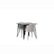 Spisegruppe Venture Home Tempe med 2 Velvet Stoler
