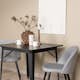 Spisegruppe Venture Home Tempe med 2 Velvet Stoler