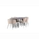 Spisegruppe furniture/fashion Stone med 4 Limhamn Light Stoler og 2 Limhamn Stoler