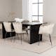 Spisegruppe Venture Home Vail med 4 Limhamn Light Stoler