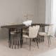 Spisegruppe furniture/fashion Stone med 4 Limhamn Light Stoler