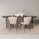Spisegruppe furniture/fashion Stone med 4 Limhamn Light Stoler