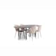 Spisegruppe furniture/fashion Stone med 4 Limhamn Light Stoler