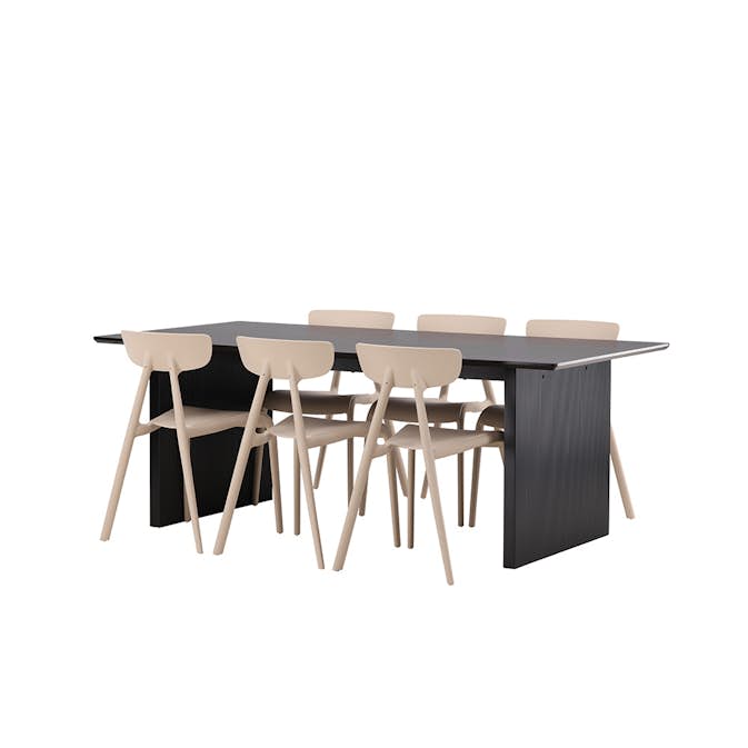 Spisegruppe Venture Home Vail med 6 Ursholmen Stoler