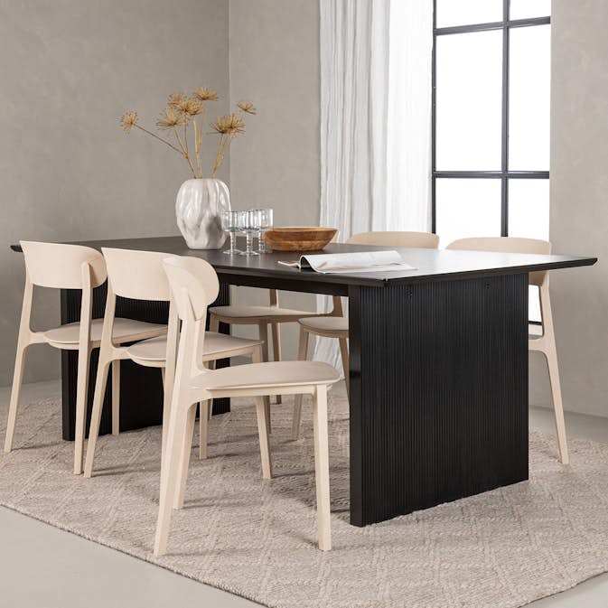 Spisegruppe Venture Home Vail med 6 stk Åstol