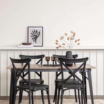 Spisegruppe Venture Home Tempe med 4 Crosett Stoler