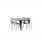 Spisegruppe Venture Home Tempe med 4 Estes Stoler