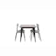 Spisegruppe Venture Home Tempe med 4 Estes Stoler