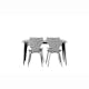 Spisegruppe Venture Home Tempe med 4 Estes Stoler