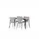 Spisegruppe Venture Home Tempe med 4 Estes Stoler