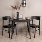 Spisegruppe Venture Home Tempe med 2 Montros Stoler