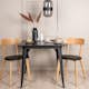 Spisegruppe Venture Home Tempe med 2 Sanjos Stoler