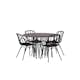 Spisegruppe furniture/fashion Stone round Ø 120 cm med 4 Dyrön Stoler