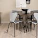 Spisegruppe furniture/fashion Stone med 4 Estes Stoler