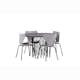 Spisegruppe furniture/fashion Stone med 4 Estes Stoler