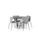 Spisegruppe furniture/fashion Stone med 4 Estes Stoler