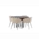 Spisegruppe furniture/fashion Stone med 4 Limhamn Stoler Rundt