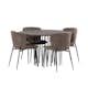 Spisegruppe Venture Home Stone Rund med 4 Modesto Stoler