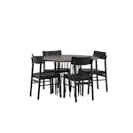 Spisegruppe furniture/fashion Stone med 4 Montros Stoler