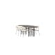 Spisegruppe furniture/fashion Stone med 4 Chico Stoler