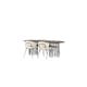 Spisegruppe furniture/fashion Stone med 4 Chico Stoler