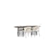 Spisegruppe furniture/fashion Stone med 4 Chico Stoler
