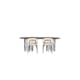 Spisegruppe furniture/fashion Stone med 4 Chico Stoler