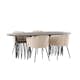 Spisegruppe furniture/fashion Stone med 4 Limhamn Stoler