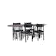 Spisegruppe Venture Home Stone oval med 4st Montros Spisestoler