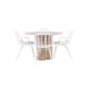 Spisegruppe Venture Home Olivia Ø 110 cm med 4 Dyrön Stoler