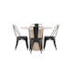 Spisegruppe Venture Home Olivia Natur med 4 Tempe Stoler