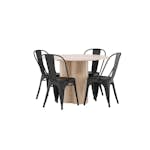 Spisegruppe Venture Home Olivia Natur med 4 Tempe Stoler