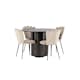 Spisegruppe Venture Home Olivia Ø 110 cm med 4 Limhamn Stoler