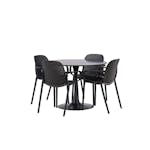 Spisegruppe Venture Home Glade Ø 100 cm med 4 Baltimore Stoler