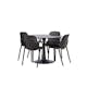 Spisegruppe Venture Home Glade Ø 100 cm med 4 Baltimore Stoler