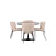 Spisegruppe Venture Home Glade Ø 100 cm med 4 Modesto Stoler