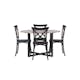Spisegruppe Venture Home Durango Ø 120 cm med 4 Crosett Stoler