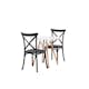 Spisegruppe Venture Home Danburi Ø 60 cm med 2 Crosett Stoler
