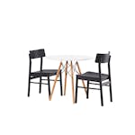 Spisegruppe Venture Home Danburi Ø 60 cm med 2 Montros Stoler