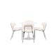 Spisegruppe Venture Home Danburi med 4 Chico Stoler