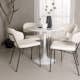 Spisegruppe Venture Home Danburi med 4 Chico Stoler