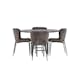 Spisegruppe Venture Home Copenhagen Ø 115 cm med 4 Modesto Stoler