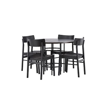 Spisegruppe Venture Home Copenhagen med 4st Montros Spisestoler