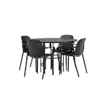 Spisegruppe Venture Home Copenhagen Ø 115 cm med 4 Baltimore Stoler