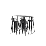 Spisegruppe Venture Home Brea med 4 Tempe Flat Stoler