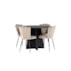 Spisegruppe Venture Home Bootcut Ø110 cm med 4 Limhamn Light Stoler